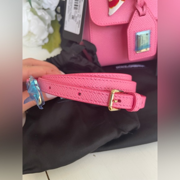 ❌SOLD OUT❌Dolce & Gabbana Pink Floral Sicily Top Handle Bag - Picture 11 of 13